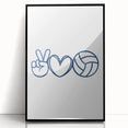 Volleyball-Themed Boys Room Wall Art – Kids Wall Art Prints