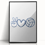 Volleyball-Themed Boys Room Wall Art – Kids Wall Art Prints