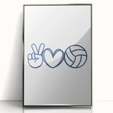 Volleyball-Themed Boys Room Wall Art – Kids Wall Art Prints