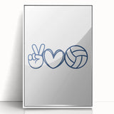 Volleyball-Themed Boys Room Wall Art – Kids Wall Art Prints