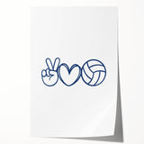 Volleyball-Themed Boys Room Wall Art – Kids Wall Art Prints