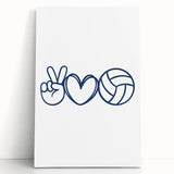 Volleyball-Themed Boys Room Wall Art – Kids Wall Art Prints