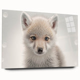 Adorable Wolf Pup Wall Art - Perfect for Kids Room Decor