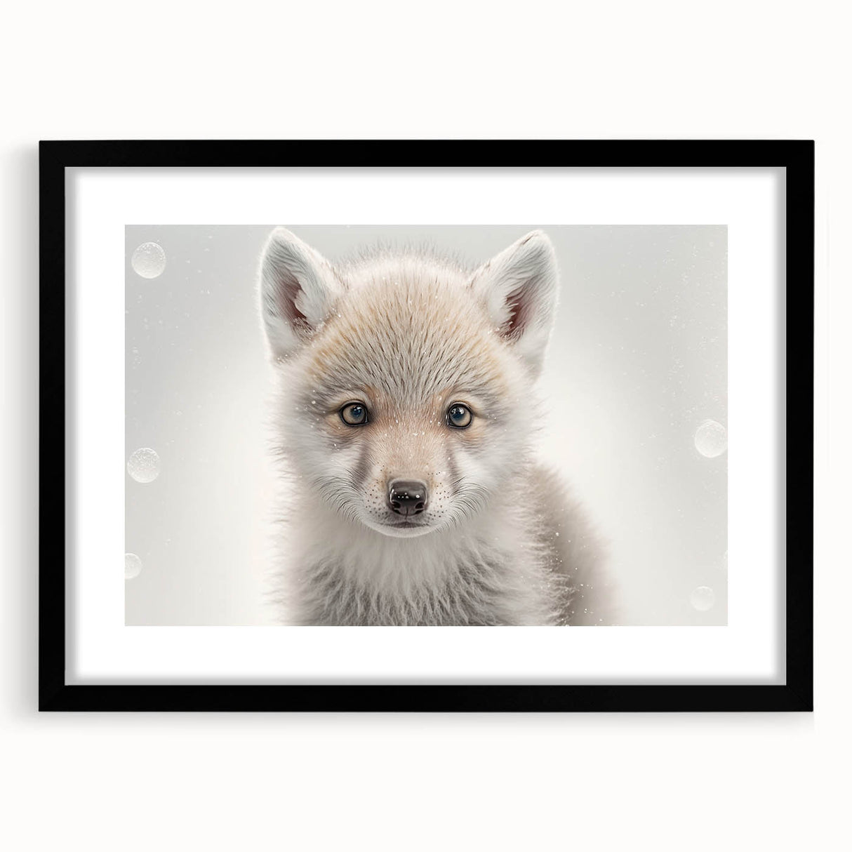 Adorable Wolf Pup Wall Art - Perfect for Kids Room Decor