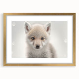 Adorable Wolf Pup Wall Art - Perfect for Kids Room Decor