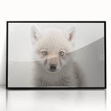 Adorable Wolf Pup Wall Art - Perfect for Kids Room Decor
