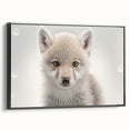Adorable Wolf Pup Wall Art - Perfect for Kids Room Decor