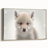 Adorable Wolf Pup Wall Art - Perfect for Kids Room Decor