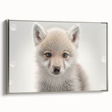 Adorable Wolf Pup Wall Art - Perfect for Kids Room Decor