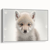 Adorable Wolf Pup Wall Art - Perfect for Kids Room Decor