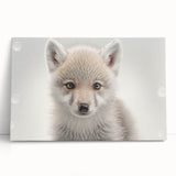 Adorable Wolf Pup Wall Art - Perfect for Kids Room Decor