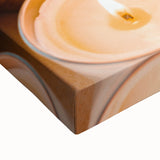 Large art depicting a black and white landscape painting on stretched canvas, ideal for bedroom wall decor.