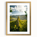 Extra large abstract art print featuring textured swirls in spring colors, framed in gold, ideal for living room decor.