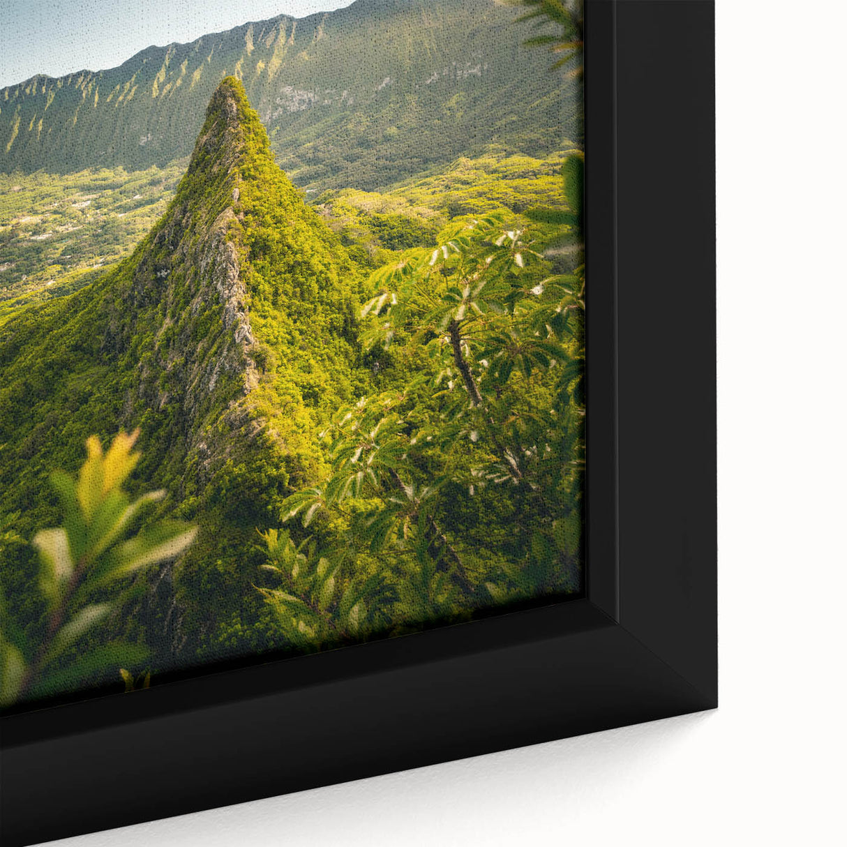 Extra large black wall art featuring a textured, colorful abstract design on a framed canvas, ideal for living room decor.