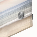 Large abstract wall art in vibrant summer tones on acrylic glass, ideal for dining room ambiance.