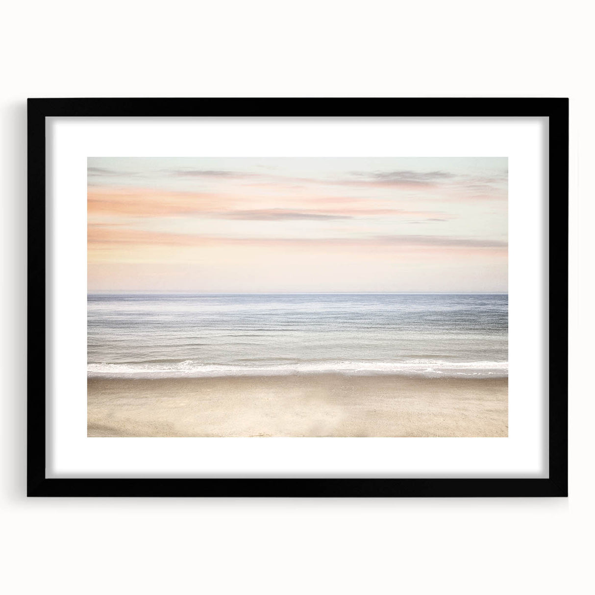 Extra large abstract art print featuring textured, colorful patterns on a black framed canvas, ideal for living room decor.