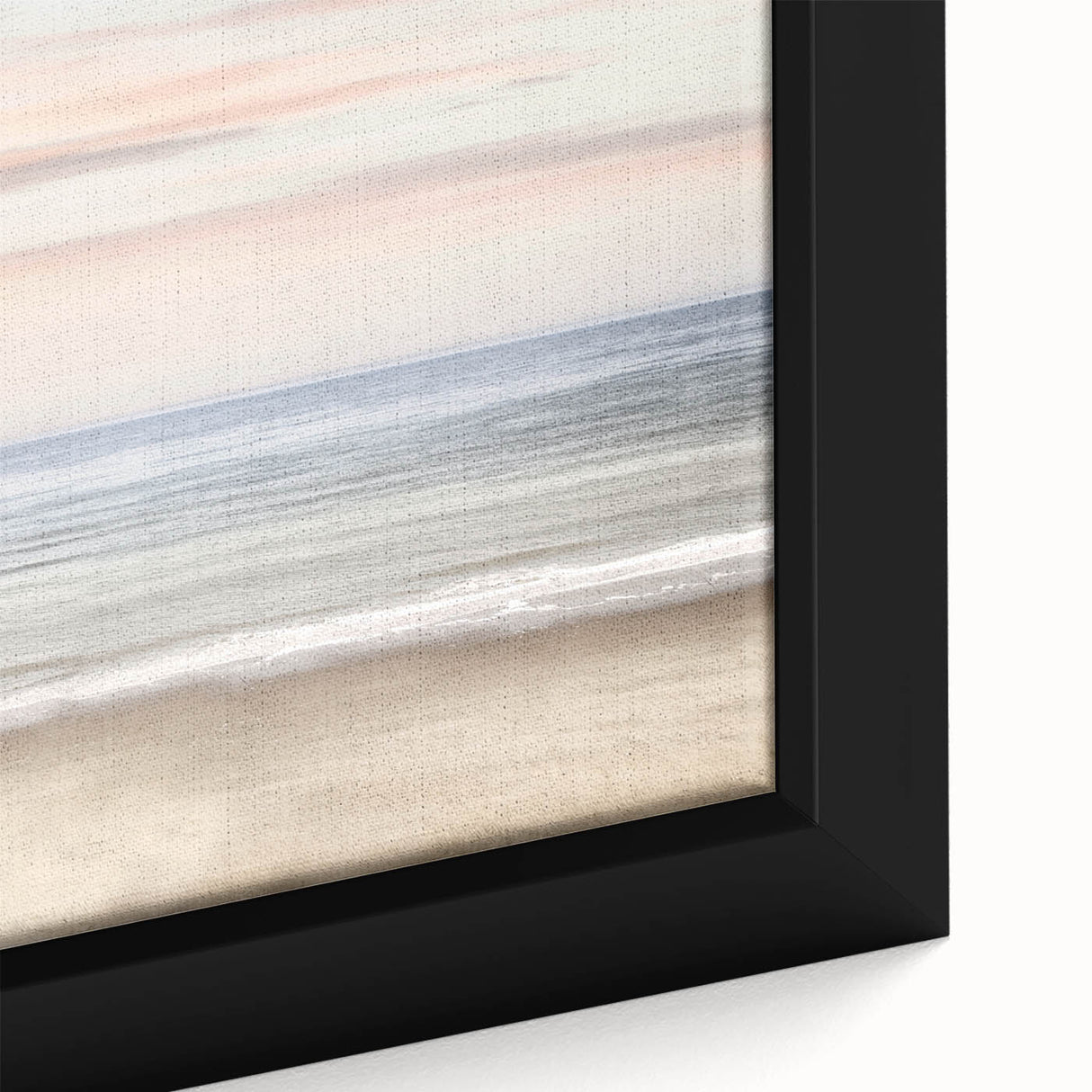 Extra large framed canvas featuring textured, colorful abstract art with black background, ideal for living room decor.