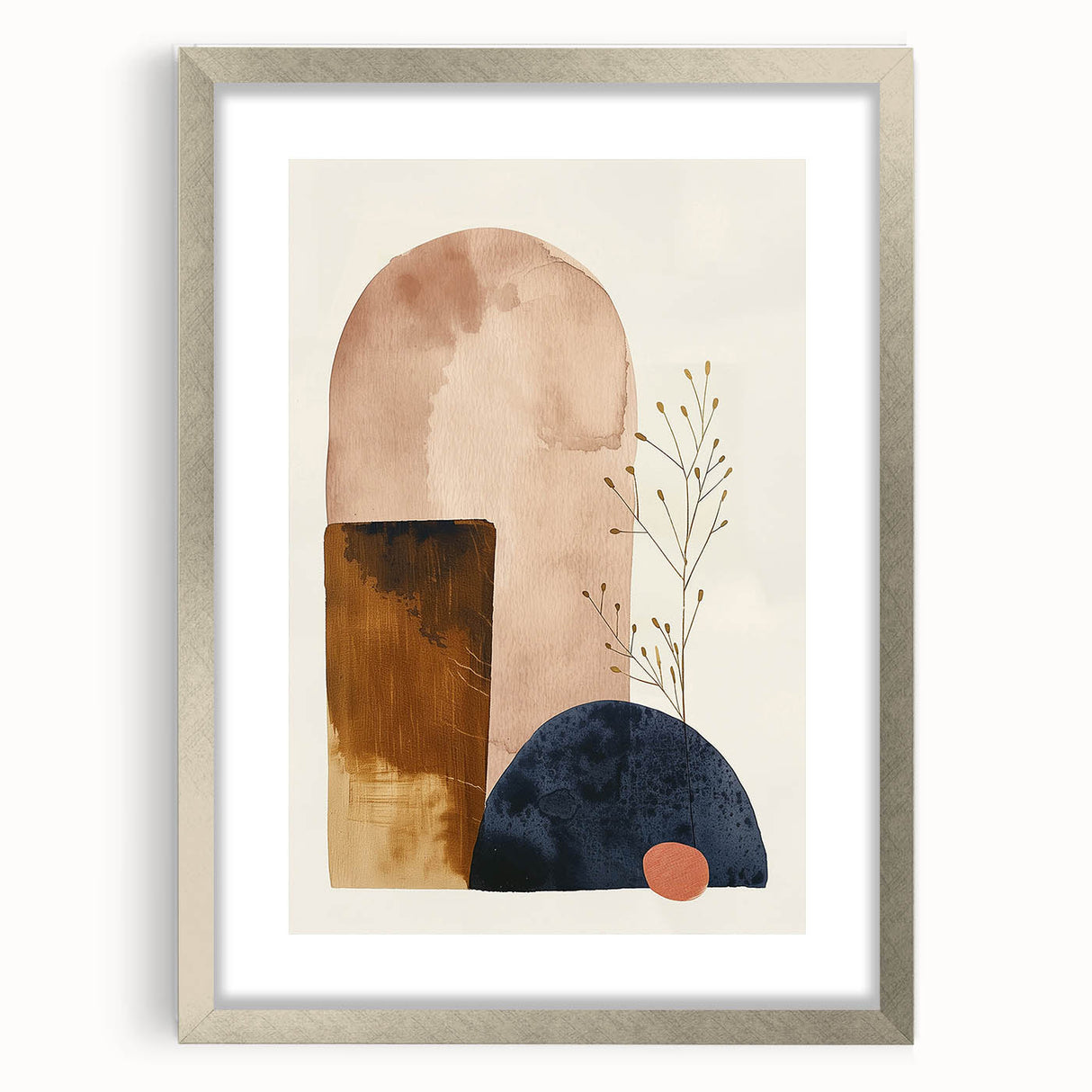 Retro Abstract Prints - Mid Century Modern Geometric Minimalist Wall Art