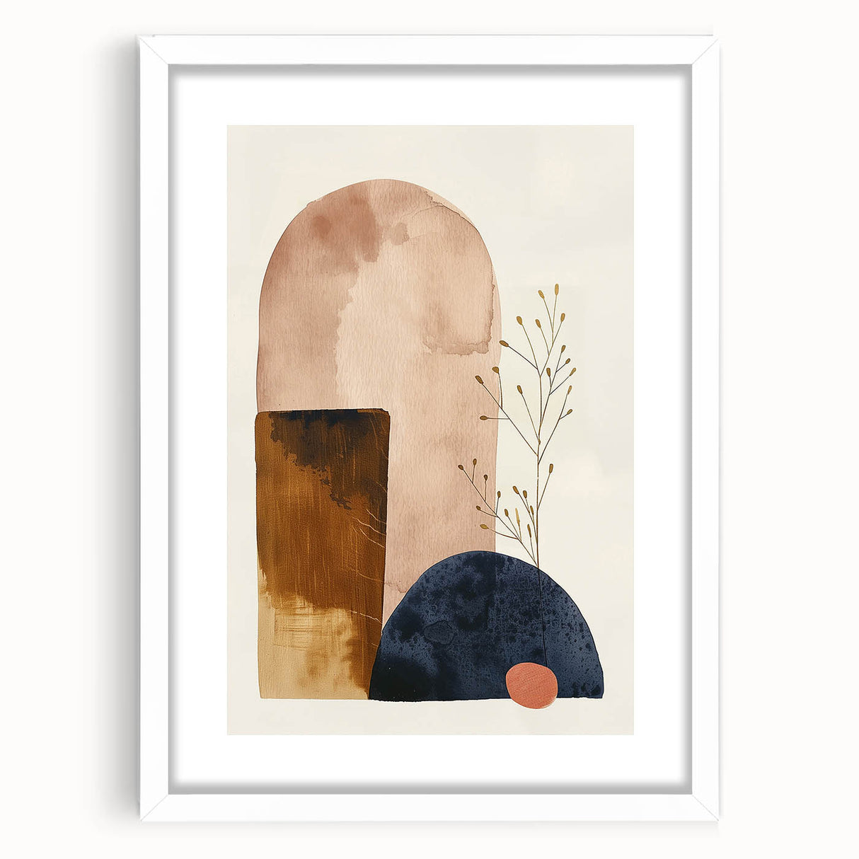 Retro Abstract Prints - Mid Century Modern Geometric Minimalist Wall Art