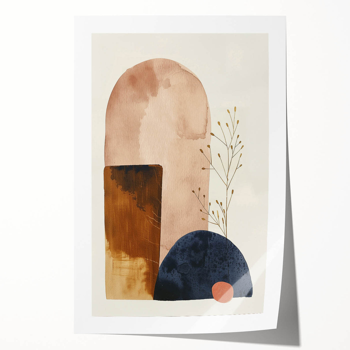 Retro Abstract Prints - Mid Century Modern Geometric Minimalist Wall Art