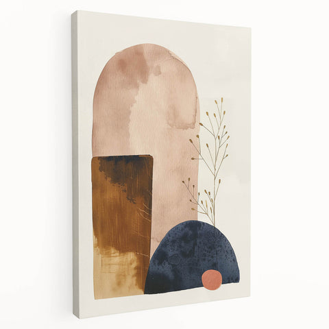 Retro Abstract Prints - Mid Century Modern Geometric Minimalist Wall Art