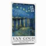 Acrylic print of a large abstract wall art, featuring swirling blue and yellow tones, ideal for bedroom or dining room decor.