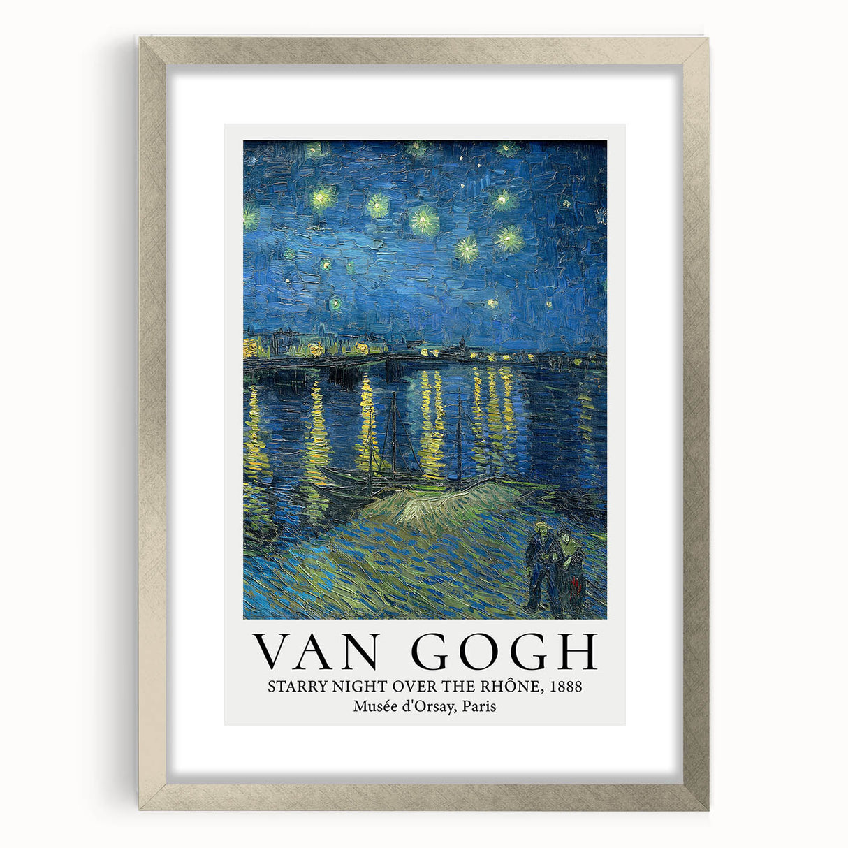 Extra large abstract art print with textured swirls in vibrant shades on a silver-framed canvas, ideal for living room decor.