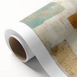 Abstract wall art canvas featuring vibrant strokes of blue, orange, and yellow, ideal for modern home decor. Perfect for adding a pop of color to any living space.