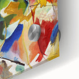 Abstract Modern Art: Dynamic Composition with Bold Colors