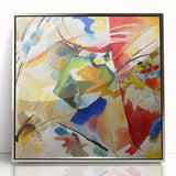 Abstract Modern Art: Dynamic Composition with Bold Colors