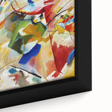 Abstract Modern Art: Dynamic Composition with Bold Colors