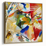 Abstract Modern Art: Dynamic Composition with Bold Colors