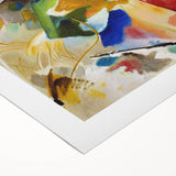 Abstract Modern Art: Dynamic Composition with Bold Colors