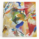 Abstract Modern Art: Dynamic Composition with Bold Colors