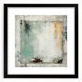 Abstract wall art featuring bold, colorful strokes in a black frame with a white mat, ideal for modern home decor and artistic interior styling. Perfect for enhancing living spaces with vibrant energy.