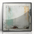 Framed abstract wall art featuring fluid black strokes on a white background, designed for modern interiors, enhancing contemporary decor with artistic flair.