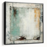 Abstract strokes wall art in a sleek black frame, showcasing dynamic lines and vibrant colors, ideal for modern home decor and artistic interiors. The side view highlights the canvas texture, perfect for enhancing contemporary living spaces.