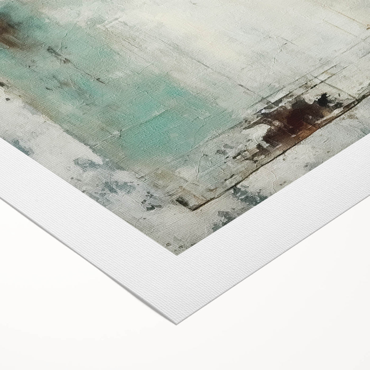 Abstract wall art featuring vibrant, multicolored strokes on rolled canvas, ideal for modern home decor. The piece showcases dynamic shapes and textures, adding a contemporary flair to any living space. Perfect for art enthusiasts seeking to elevate their interior design with unique artwork.