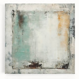 Abstract wall art featuring vibrant, multi-colored strokes on stretched canvas, ideal for modern home decor, enhancing any living space with artistic flair.