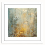 Abstract strokes wall art in a white frame with a mat, showcasing vibrant colors and dynamic patterns, perfect for modern home decor and artistic expression.