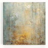 Abstract wall art featuring vibrant, multicolored strokes on a stretched canvas, ideal for modern home decor, enhancing artistic ambiance in living spaces.