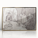 Modern Wall Art - Abstract Dining Room Scene by Paul Signac