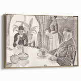 Modern Wall Art - Abstract Dining Room Scene by Paul Signac