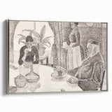 Modern Wall Art - Abstract Dining Room Scene by Paul Signac