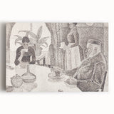 Modern Wall Art - Abstract Dining Room Scene by Paul Signac