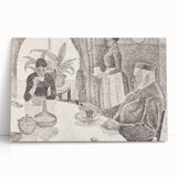 Modern Wall Art - Abstract Dining Room Scene by Paul Signac