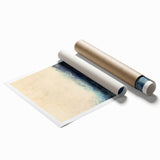 Abstract wall art print featuring colorful strokes in vibrant hues of blue, pink, and yellow, ideal for modern decor, showcasing a dynamic artistic expression.