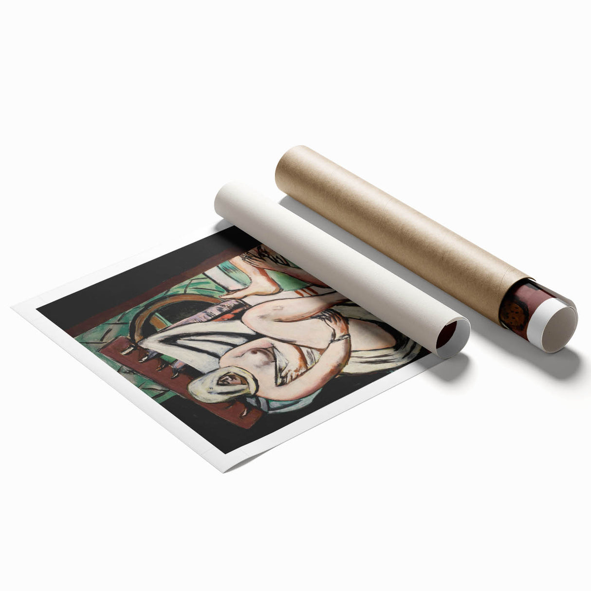 Modern Abstract Art – Organic Flow on Framed Acrylic Glass