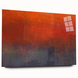 Abstract wall art featuring vibrant strokes in various colors displayed on acrylic glass, showcasing a modern design ideal for contemporary decor. The artwork is viewed from the side, emphasizing its sleek edges and glossy finish, perfect for adding a splash of color to any space.