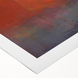 Abstract wall art on rolled canvas showcasing vibrant strokes in shades of blue, orange, and yellow, ideal for modern home decor. Perfect for enhancing artistic interiors.